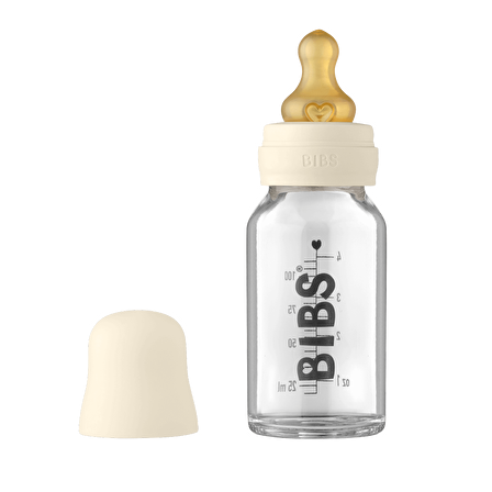 Bibs Baby Bottle Complete Set Biberon 110 ml - Ivory