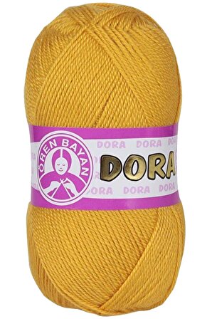 Dora El Örgü İpi Yünü 100 gr 102 Sarı