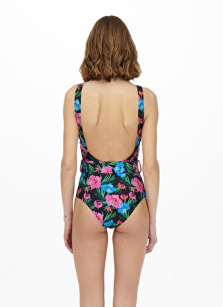 Only Siyah Kadın Mayo ONLCINDY BELT SWIMSUIT-1