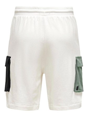 ONSNICOLAS RLX CB SHORTS _BEYAZ