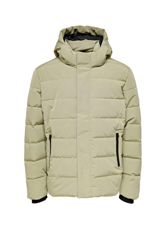 Only & Sons Açık Kahve Erkek Mont 22019598_ONSCAYSON PUFFA OTW