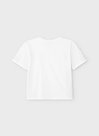 Lmtd Düz Beyaz Kız Çocuk T-Shirt 13204083