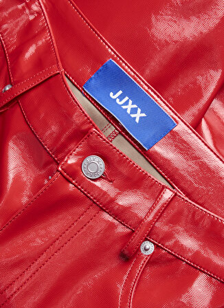 JJXX Yüksek Bel Kırmızı Kadın Pantolon 12201557