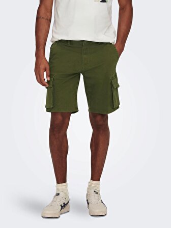 Only & Sons Erkek Kargo Cepli Şort Cargo Shorts- 22024564