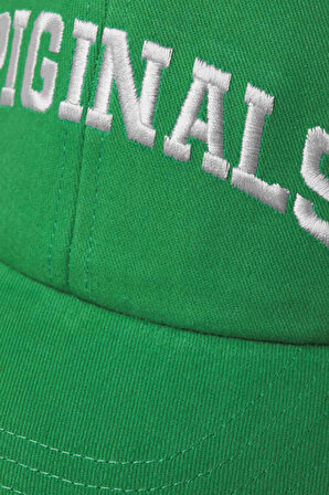 Jack & Jones Erkek Jacayser Yazılı Nakışlı Şapka 12229307 Yeşil