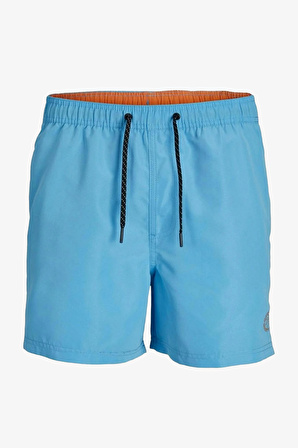 Jack & Jones Jpstfiji Jjswim Solid Sn Ly Mavi Erkek Deniz Şortu 12225961-Ether