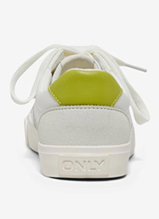 Only Beyaz - Gümüş Kadın Sneaker 15288092