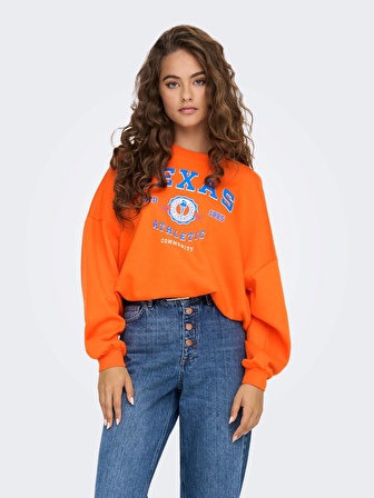 Only Turuncu Kadın Sweatshirt 15280180