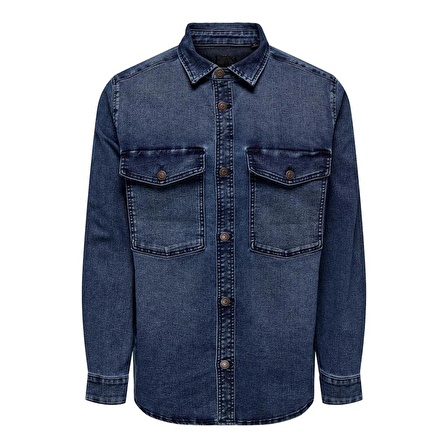 ONLY & SONS ONSJAMES BLUE BLACK 6476 SHACKET VD 