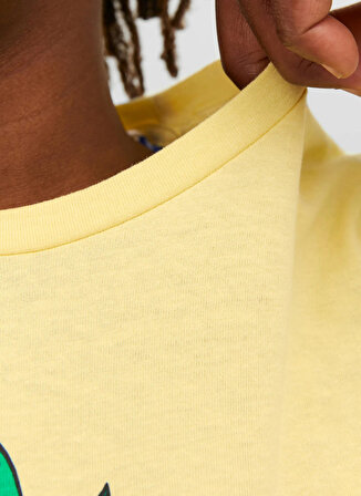 Jack & Jones Desenli Sarı Erkek T-Shirt 12239438