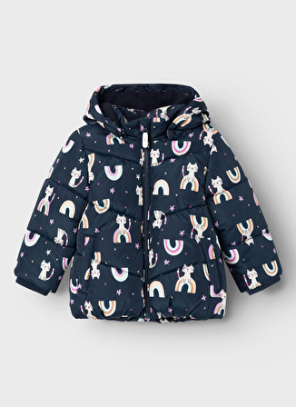 Name İt Lacivert Kız Çocuk Mont NMFMAY PUFFER JACKET KITTY