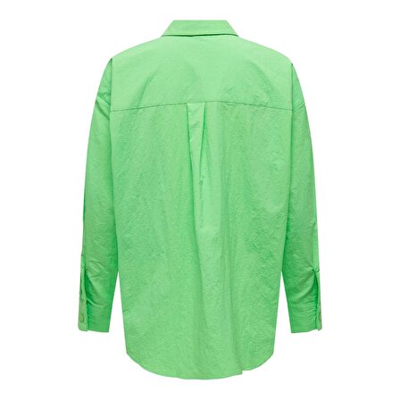 Only Regular Fit Uzun Kollu Yeşil Kadın Gömlek 15287524