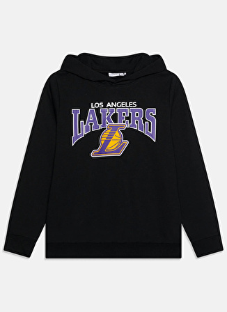 Name İt Erkek Çocuk Siyah Sweatshırt NKMJACIMA NBA SWEAT WH BRU NOOS