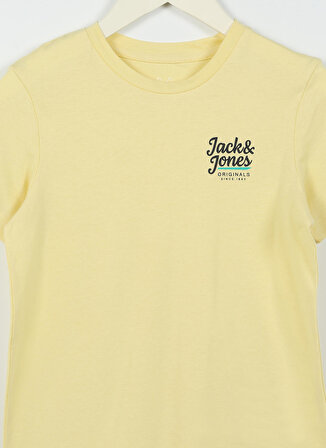 Jack & Jones Desenli Sarı Erkek Çocuk T-Shirt 12239432