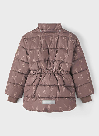 Name İt Kahve Kız Çocuk Mont NMFMEDOW03 JACKET LEAVES FO