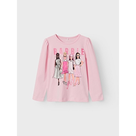 Name It Barbie Pembe Kız Çocuk Sweatshirt 13221132