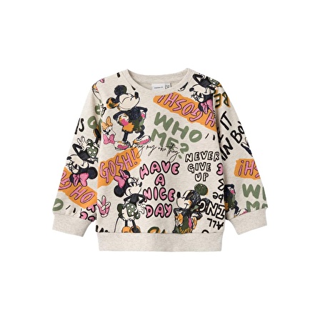 Name It Disney Bej Kız Çocuk Sweatshirt 13221136