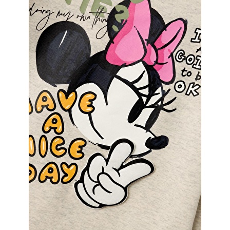 Name It Disney Bej Kız Çocuk Sweatshirt 13221139