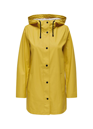 Only Açık Sarı Kadın Mont ONLNEWELLEN RAINCOAT CC OTW