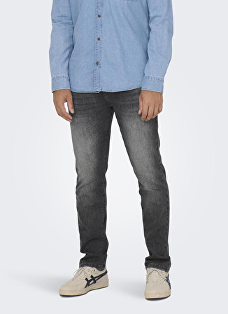 Only & Sons Yüksek Bel Normal Erkek Denim Pantolon 22026754_ONSWEFT REG. MEDIUM GREY 6