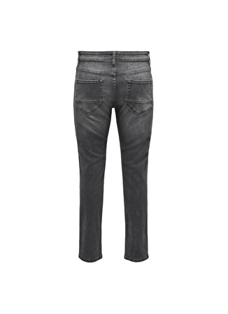 Only & Sons Yüksek Bel Normal Erkek Denim Pantolon 22026754_ONSWEFT REG. MEDIUM GREY 6