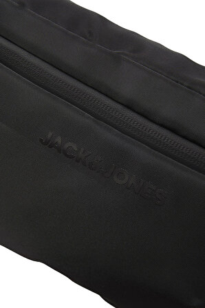 Jack & Jones Erkek Jacoakland Logo Detaylı Bel Çantası 12253238 Siyah