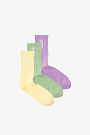 JJXX Jxmoreno Socks Acc 3-Pack Kadın Çok Renkli Çorap 12251644-Grayedjade