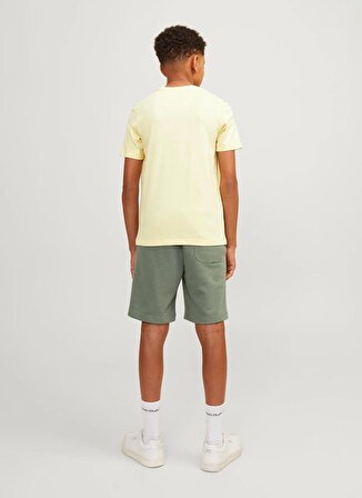 Jack & Jones Baskılı Sarı Erkek Çocuk T-Shirt JJZION TEE SS CREW NECK JNR