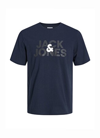 Jack & Jones Baskılı Lacivert Erkek Çocuk T-Shirt JACULA SS TEE AND SHORTS SET JNR