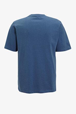 Jack & Jones Jcotypo Erkek Mavi T-Shirt 12256163-EnsignBlue