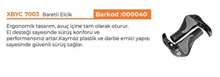 FORTE GT XBYC 7003 Baretli Elcik ERGONOMİK BARENDLİ ELCİK SİYAH