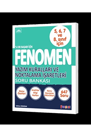 FENOMEN YAZIM KURALLARI VE NOKTALAMA İŞARETLERİ SORU BANKASI