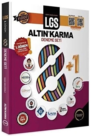 8. Sınıf LGS 1. Dönem Altın Karma 8+1 Deneme Seti