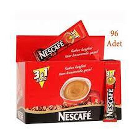 Nescafe 3'ü 1 Arada 96'lı Hazır Kahve