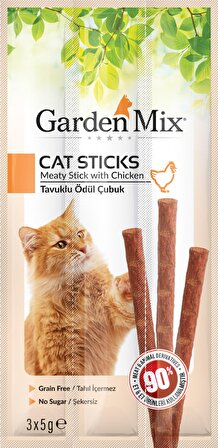 Gardenmix Tavuklu Kedi Stick Ödül 3*5g 50‘li