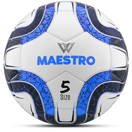 Maestro FT500 Profesyonel Futbol Topu Orijinal Yapıştırma Resmi Maç Topu Sert Zemin Halı Saha Mavi