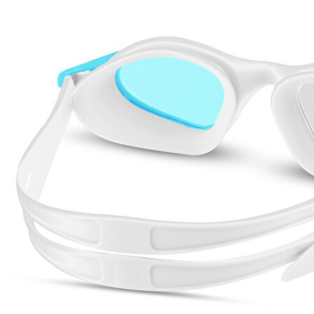 Swimmer Buğu Yapmaz Yüzücü Gözlüğü UV Korumalı Yüzme Havuz Deniz Gözlüğü Turkuaz