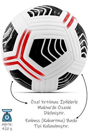 Futbol Topu Score Sert Zemin Halı Sahada Topu No:5 Siyah