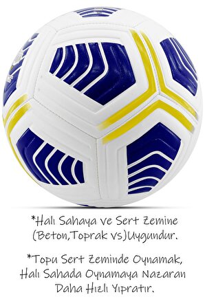 Futbol Topu Score Sert Zemin Halı Sahada Topu No:5 Lacivert