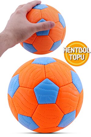 Hentbol Topu Renkli Soft Katman Çocuk Mini Futbol Topu No:1 İç Mekan Minik Top