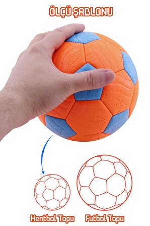 Hentbol Topu Renkli Soft Katman Çocuk Mini Futbol Topu No:1 İç Mekan Minik Top