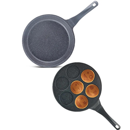 Thermoad 8 Parça Tava&Tencere&Pancake Seti