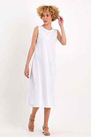 Kolsuz Elbise Astarı %100 pamuk penye süprem Içlik siyah beyaz 2 li paket Jüpon Kombinezon