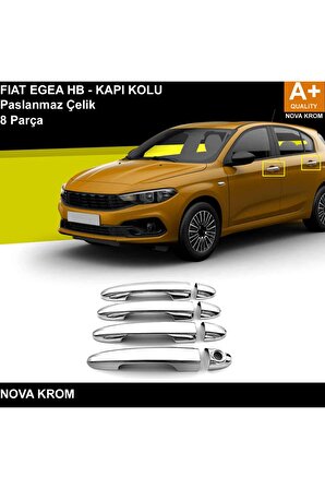 Fiat Egea HB Krom Kapı Kolu 8 Prç. 2020 Üzeri