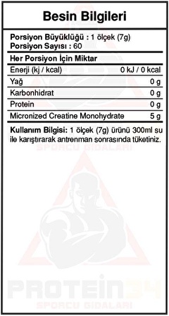 Bigjoy Sports Creabig Powder Mikronize Kreatin 420 gr