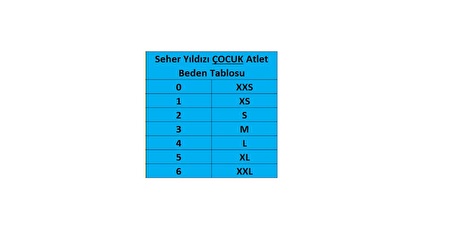 SEHER SEC0036 ÇOC ATLET 6'LI