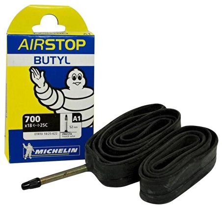 Michelin A1airstop İnce Sibop İç Lastik 700X18-25 48MM 28 Jant Yol Bisikleti Lastiği