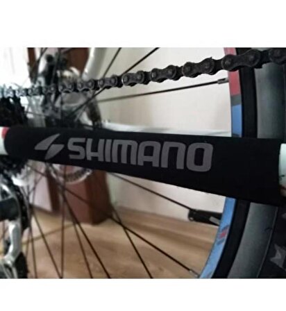 Shimano Bisiklet Reflektörlü Kadro Koruyucu ve Zincir Koruyucu Gri Bisiklet kadro koruma kılıfı