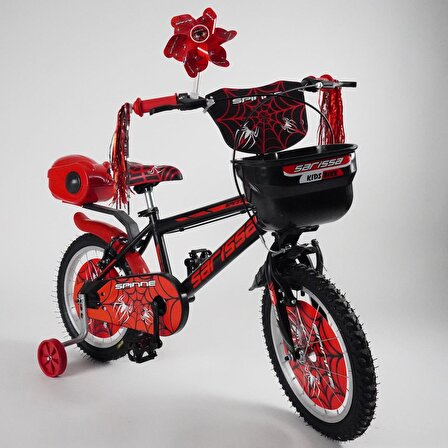 Sarissa Çocuk Bisikleti Elcik Püskül 1. Kalite Bisiklet Süsü Kırmızı Beyaz 