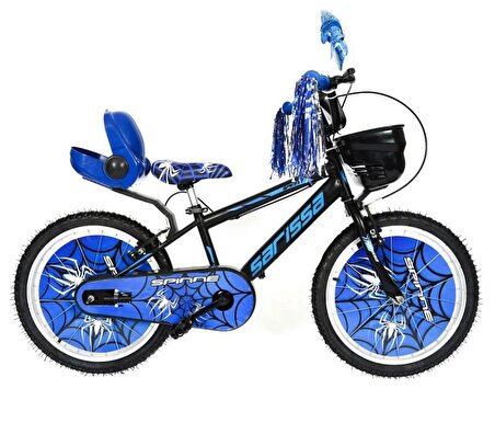 Sarissa Çocuk Bisikleti Elcik Püskül 1. Kalite Bisiklet Süsü Mavi Beyaz